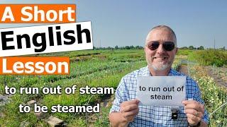 Learn the English Phrases "to run out of steam" and "to be steamed"