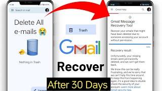 How to Recover Permanently Deleted Emails from Gmail 2024 | Recover deleted mail from gmail