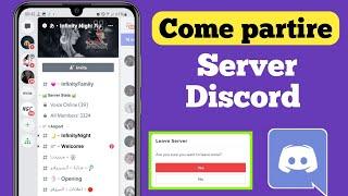 Come lasciare un server Discord sul cellulare! (2022)