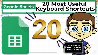 20 Most Useful Google Sheets Keyboard Shortcuts - Save HOURS of Work!