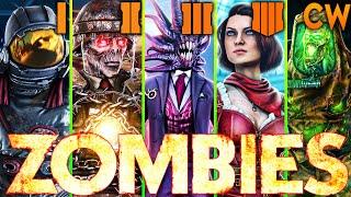 ALL 34 ZOMBIES MAIN EASTER EGGS SPEEDRUN!⭐DAY 1⭐Call of Duty: Waw/BO1/2/3/4/CW Black Ops 6 Challenge