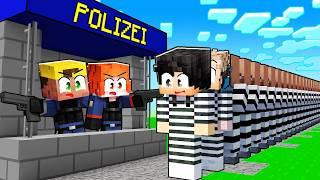 24h STUNDEN als NOOB POLIZEI ARBEITEN in MInecraft!