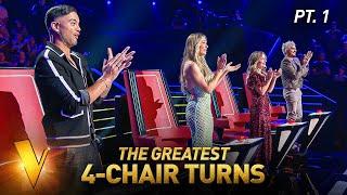 2024’s Greatest 4-CHAIR TURNS on The Voice | Mega Compilation | Pt. 1