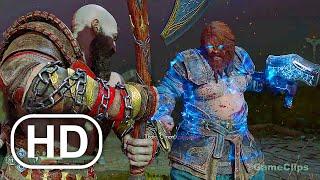 God Of War Ragnarok Kratos Vs Thor Boss Fight 4K 60FPS