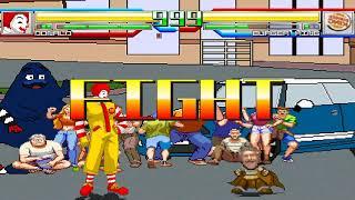 NICK54222 MUGEN: Ronald McDonald VS Burger King