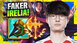 FAKER TRIES NEW IRELIA REWORK! - T1 Faker Plays Irelia Mid vs Twisted Fate! | Season 11