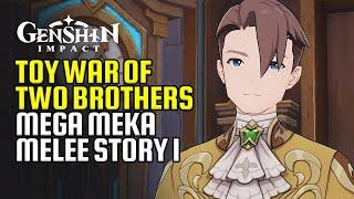 Mega Meka Melee Event Story Part 1 HD Complete | Toy War: Shots Fired Caron & Livre | Genshin Impact