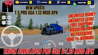 Truck Simulator Pro USA V:1.13 Mod Apk Unlimited Money & GEMS | TS Pro USA Mod Apk | mododdone