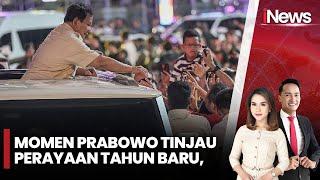 Titiek Soeharto Dampingi Prabowo Sapa Warga yang Rayakan Tahun Baru di Bundaran HI -iNews Pagi 01/01