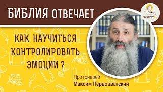 КАК НАУЧИТЬСЯ КОНТРОЛИРОВАТЬ ЭМОЦИИ? О несдержанности - Библия отвечает. Прот. Максим Первозванский