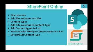 Content types and Site Columns in SharePoint Online