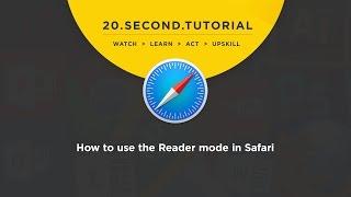 OLDIE - How to use the Reader mode: Safari Tutorial #15