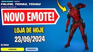  NOVO EMOTE DO DEADPOOL! Nova Loja de Hoje Fortnite [23 de Setembro 2024] Loja de Itens Fortnite