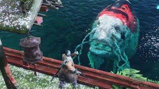 Sekiro Shadows Die Twice - How to Kill Great Colored Carp Secret Boss (Great Colored Carp Trophy)