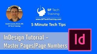 InDesign Tutorial   How to Insert Page Numbers into Master Pages