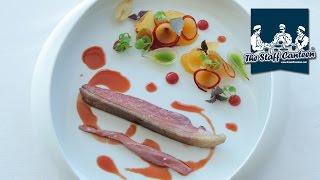 2 Michelin star chef Mauro Colagreco cooks duck with compote of plum