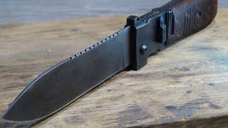 Making a Mauser C 96 switchblade.Military folding knife. @TimeReseT.