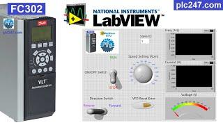 LabView "Modbus RTU" Danfoss FC302 Tutorial