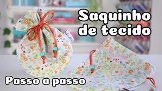 SAQUINHO DE TECIDO - Passo a Passo | Atelier LoveYu