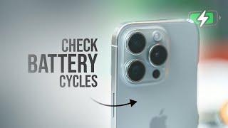 How to Check iPhone Battery Cycle Count (tutorial)