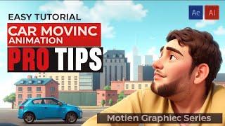 Simple Car moving animation in After Effects Tutorial in Hindi | Pro Tips Motion Graphics Series