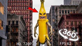 VR 360° GIANT Banana Monster Attack in real life!