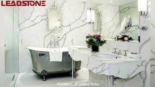 Striking Quartz Slabs Deliver Marble Look Countertops - Wholesale from Leadstone