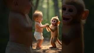  Piu Piu Piu Monkey Dance WhatsApp status️| #monkey #santa #animaldance #fun #entertainment