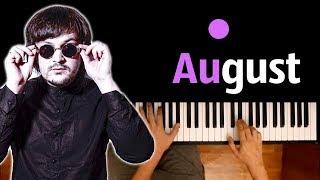 INTELLIGENCY - AUGUST ● караоке | PIANO_KARAOKE ● ᴴᴰ + НОТЫ & MIDI