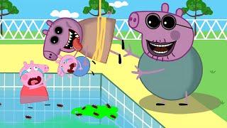 Zombie Apocalypse,Peppa Family Turn Into Zombies! | Peppa Pig Funny Animation