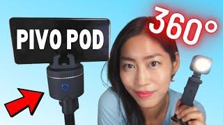 Turn phone into 360 Camera | Pivo Pod Solo Creator Edition Smartphone AI Tracking Holder