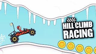 Hill Climb Racing: Dune Buggy in Arctic Cave 3241m (With Boosters)