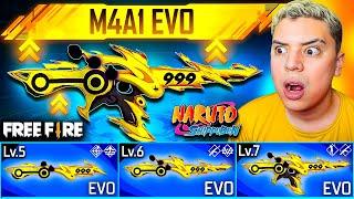 ¡LA M4A1 EVOLUTIVA DE FREE FIRE X NARUTO!  ES BRUTAL !!!  ¿ GRATIS ?