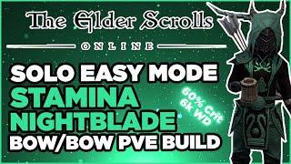 ️ ESO | Solo/Dungeon Bow/Bow EASY PVE Stamina Nightblade Build