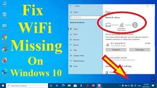 Fix WiFi Not Showing in Settings On Windows 10 Fix Missing WiFi - Howtosolveit
