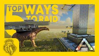 TOP 5 Ways To RAID! | How To STOP Paracer RAIDING | ARK: Survival Evolved