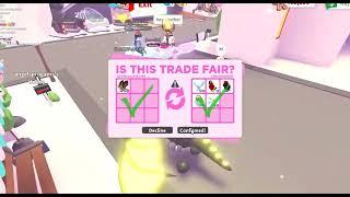 Review My Adopt Me Giveaway Go to 15.000 Subscriber , Trading My Mega Pets For My New Followers !!!