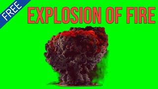 EXPLOSION OF FIRE Green Screen (Free Download)