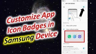 Customize App Icon Badges in Samsung Device