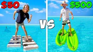 $50 vs $500 WALK ON WATER Shoes! *BUDGET CHALLENGE*