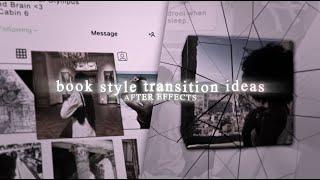 creative book style transition ideas | after effects