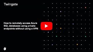 How to remotely access Azure SQL databases using private endpoints without using a VPN