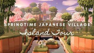 BEAUTIFUL JAPANESE VILLAGE ISLAND TOUR | Animal Crossing New Horizons