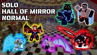 Solo  NORMAL  HALL OF MIRRORS in Anime Defenders Roblox 