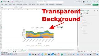 How to Make Chart Background Transparent In Microsoft Excel With Other Options! #howto #trending