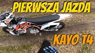 Agresywne docieranie - Pierwsza jazda KAYO T4 / Kilka info po kilku minutach jazdy / Enduro Opa