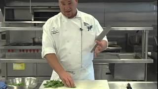 The Chef's Academy: Knife skills - chiffonade