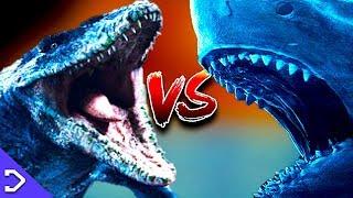 Megalodon VS Mosasaurus (3D ANIMATED FIGHT)