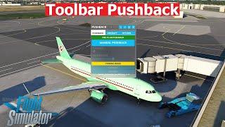 Toolbar Pushback Pre Planning And How To Use It | Microsoft Flight Simulator 2020