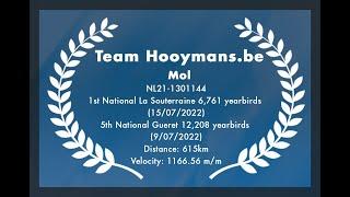 Team Hooymans.be - Mol: 1st National La Souterraine 6,761 yearbirds 2022